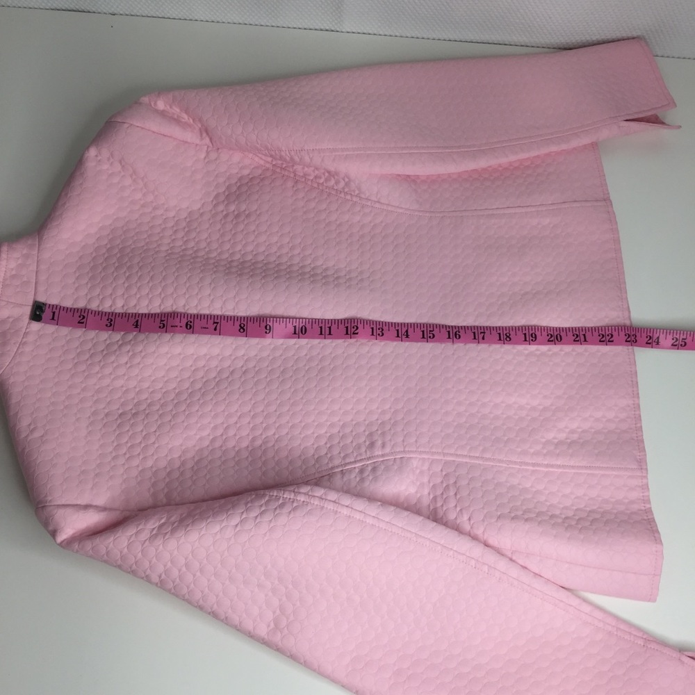 LOUBENS Quilted Lined Open Front Blazer Size 8 - Picture 4 of 8